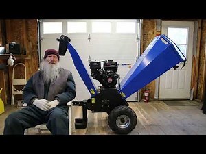 Flipping the blades on my Powerfist 420cc / 15hp wood chipper from Princess Auto