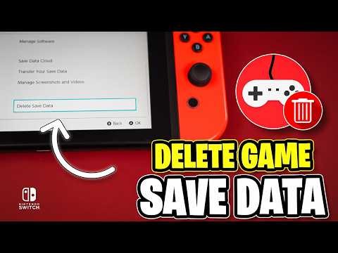 How to Delete Save Data in Nintendo Switch Game | Free Up Space & Reset Game Progress
