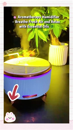 Breathe Fresh, Live Fresh – 500ml Aromatherapy Diffuser with 7 Color Options! 🌸💧#Aromatherapy #EssentialOils #AirHumidifier