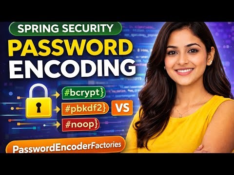 Spring Security PasswordEncoder Explained | Configure PasswordEncoder using PasswordEncoderFactories
