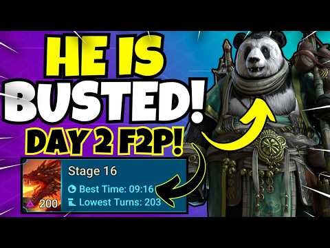 NEW BEST - Dragon 16 Clear on DAY 2 F2P!!! [Raid: Shadow Legends]