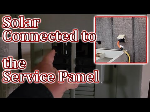 DIY Connect Solar Power to Service Panel.