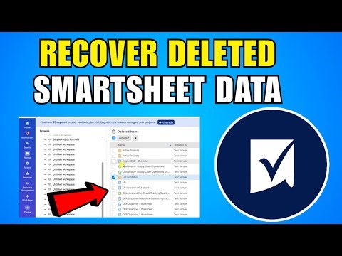 How To Recover Deleted Smartsheet Data 2026 (Complete Guide)