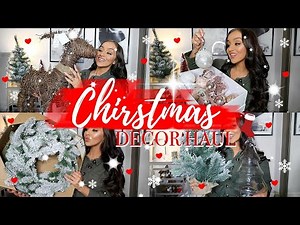 THE BIGGEST CHRISTMAS DECOR HAUL EVER! || Homesense, Home Bargains + The range