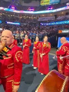 Mariachi Orgullo de América playing El Mariachi Loco for the OKC Thunder.MOV