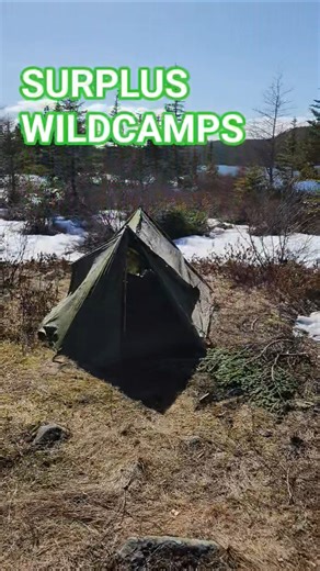 Surplus Wildcamps Newfoundland ALICE Pack Pup Tent #militarysurplus #halfshelter #puptent #alicepack