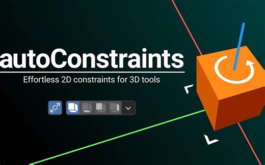 iBlender中文版插件 Auto-Constraints 自动约束 Blender教程