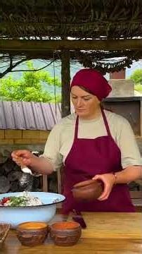 Traditional Beef Stew with Fresh Garden Vegetables: An Authentic Village Feast #shorts #food#viral