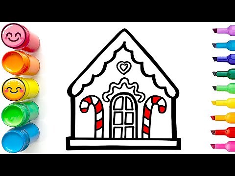 How to Draw a Candy House | Step by Step Drawing Tutorial