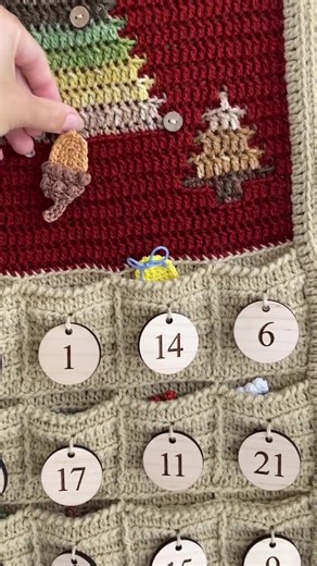 Crochet Advent Calendar Pattern: Includes Crochet Pattern and Video for 24 Hanging Decorations   Christmas Tree Wall Hanging - Etsy