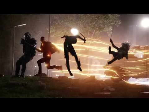 The Flash, Green Arrow Vs Supergirl, Firestorm, Atom - The Flash 3x08 - Crossover - Fight Scene