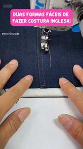 Trouxe Duas Formas Simples de Costura Inglesa. #costura #costuracriativa #sewing | Mery Costurando