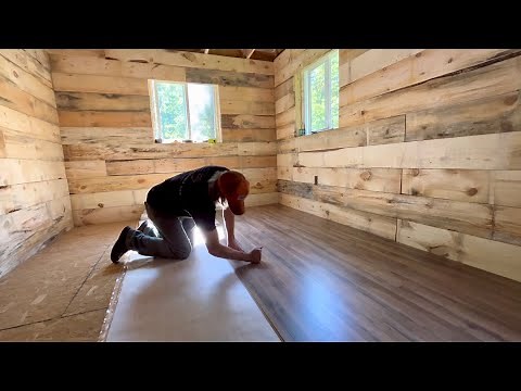 Simple Mortgage Free Cabin Addition: Rough Cut Lumber And Flooring