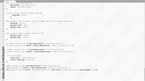 Css Programming Language Source Code Typing Effect. Css Programmer Ticker Colored Commands Editor Screen. Network Development Technology Education. White Background.