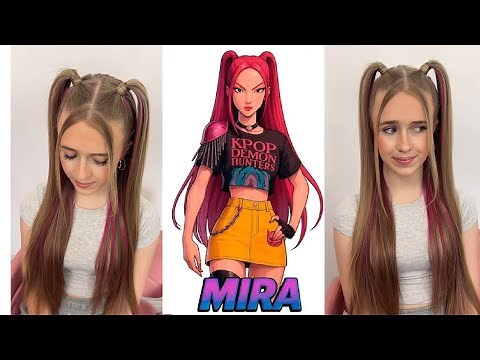 Yes… We Did Mira’s Hair IRL - KPop Demon Hunters😱💖