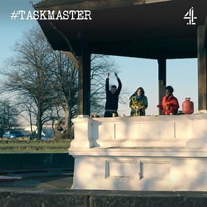 492K views · 5.6K reactions | Joe Lycett, Lolly Adefope and Noel Fielding attempt to get the most flour on a target. But tomfoolery is in the air... | Taskmaster | Facebook