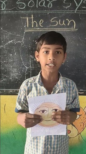 Our solar system 5th class lessson telling about the sun zpps Old kautha