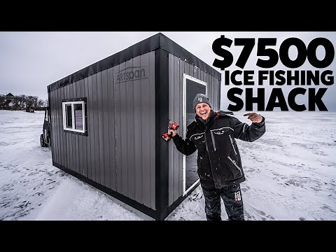 We built a $7500 Ice Fishing Shack!