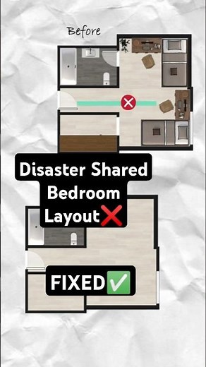 Feng Shui Shared Bedroom & Desk Layout Fix – Common Mistakes & Energy Flow