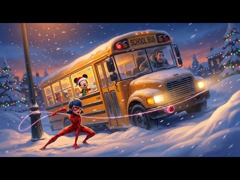 ❄️🚌 Ladybug & Mickey Save the Frozen School Bus! 😨