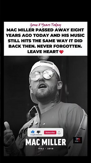 Honoring the enduring legacy and music of Mac Miller (1992–2018). 🎙️🕊️ #Shorts #fyp