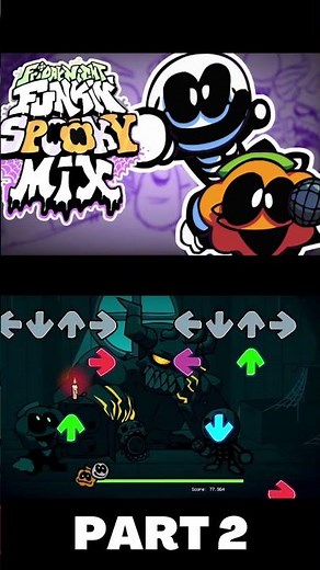 SPOOKY MIX (PART 2) (Spookeez) (FNF MOD) #shorts
