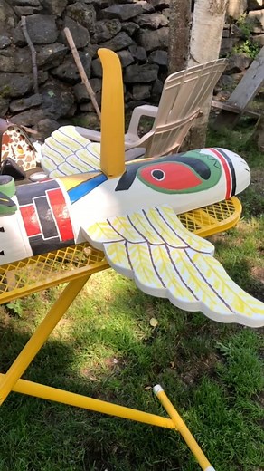 Bought a beat up old Alaskan totem pole from a junk/salvage yard in...