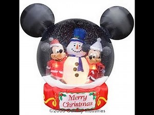 Unboxing/Review Gemmy 2007 6ft Disney Snowglobe Airblown Inflatable