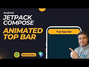 ANIMATED TOP BAR in Android Jetpack Compose.