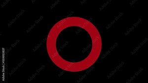 animation playtation stick logo backgrond abstract morping shape triangle cross box round playstation red blue yellow white black Stock Video