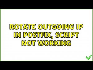 Rotate Outgoing Ip in Postfix, script not working (2 Solutions!!)