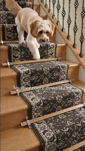 Stair Runner and Tudor Stair Rods for a Softer Staircase | Runrug