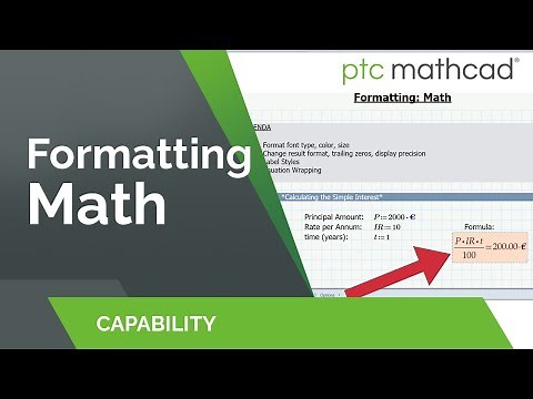 Formatting Math in Mathcad Prime