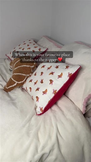 The dreamiest bed 😍 #mattresstopper #bed #bedroom