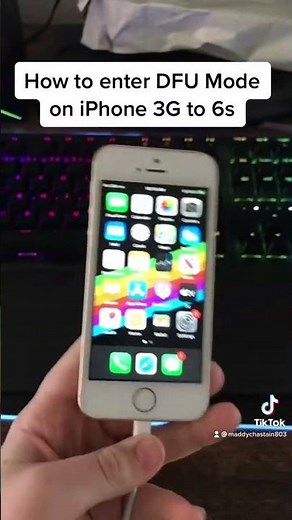 How to enter DFU mode on iPhone 3G to 6s