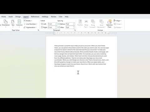 MS WORD SOMO LA 10: Siri za Page Setup - Jinsi ya Kupanga Karatasi Kitalamu (Layout Tab)