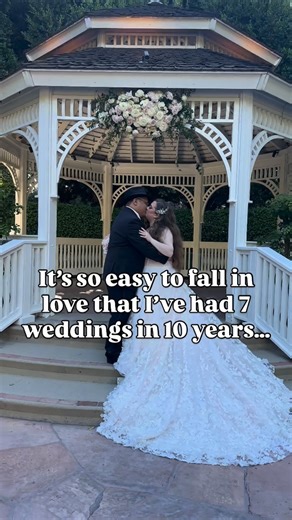 The Serial Bride | Disney Weddings Guru on Instagram: "I’ve had 7 weddings in 10 years because I love celebrating love! Nothing is better than celebrating love over and over again in a grand and memorable way. 💖 #weddingblogger #weddingblog #bridesofinstagram #bridestory"