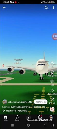 landing ARBUS A380 PTFS