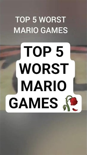 Top 5 worst Mario Games #nintendo #gaming #mario #fyp #viral #youtubeshorts