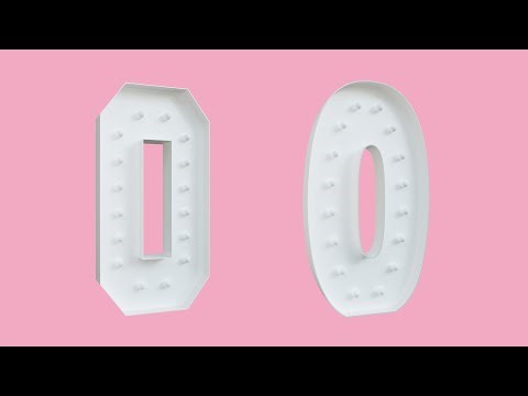 Marquee Number 0 DIY Tutorial