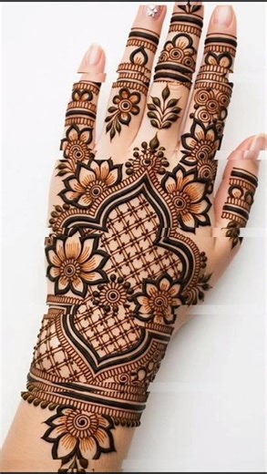 new back hand mehndi design simple and easy #mehndidesigns #simplemehndi #shortsfeed #shorts