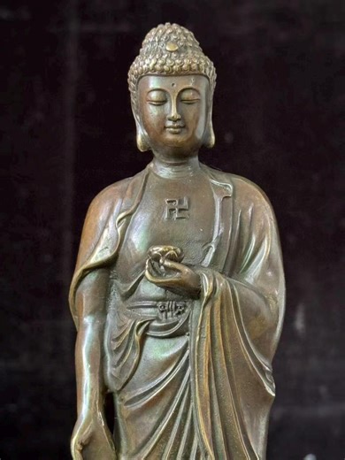 Tibetan Copper Amitabha Buddha Statue Home Decor,brass Buddha Statue Antique Style Handcrafted Figurine Temple Ornaments Meditation Wealth - Etsy