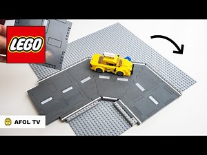 LEGO ROAD CURVES: How to build a Curved Road to fit within the new LEGO Road Plate System!