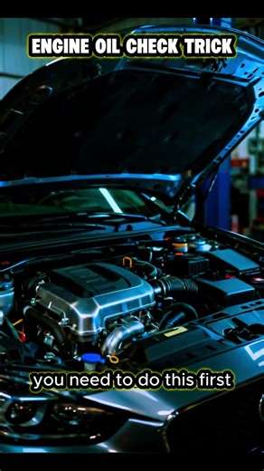Car engine oil check #automobile