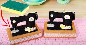 How To Sew A Sewing Machine Pin Cushion Using A Sponge
