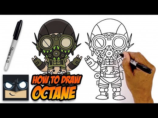 How to Draw Octane | Apex Legends | Step-by-Step Tutorial - Videos For Kids