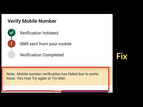 How to Fix Mobile number verification has failed due to some issue BHIM UPI Payment App