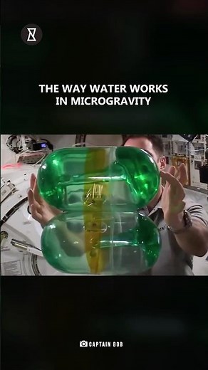 Water in Space: What Really Happens in Microgravity! 🚀 #shorts #youcurious #zerogravity