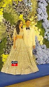 Producer Anand Pandit’s daughter & son-in-law: Bride-Groom Aishwarya & Sahil arrived with family at their grand wedding reception #AnandPandit #aishwarya #sahil #one100news #mumbai #bollywood #bride #groom #weddingreception #reception | One100 News