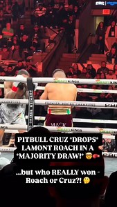 PITBULL CRUZ DROPS LAMONT ROACH IN A *DRAW!* WHO REALLY WON?! . CONTROVERSIAL DRAW… again! Isaac ‘Pitbull’ Cruz and Lamont Roach have had their efforts squandered after an excellent back-and-forth display typical of both brave warriors - only for another majority draw to divide opinion and further muddy the waters… Isaac Cruz wasted no time in closing the distance on Lamont Roach as the fight began, looping hellacious hooks as is standard for the ‘Pitbull’ and ignoring all semblance of a jab as 